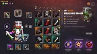 Final Shout equipped to a player's armor, with the enchantment visible in the bottom-right of the screen (Image via Mojang)